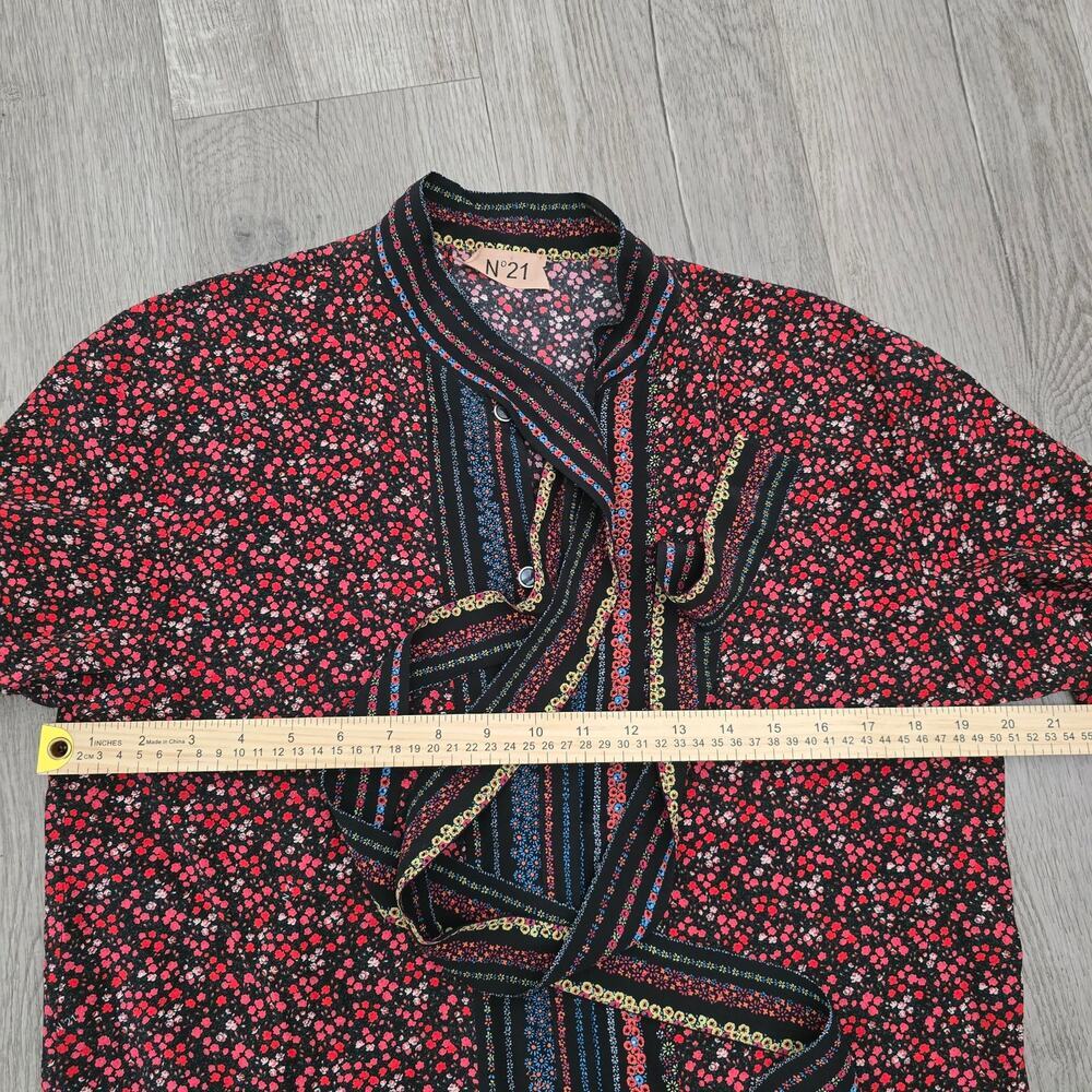 Nº21 Gilmar Printed Silk Patchwork Chemisier Dres… - image 9